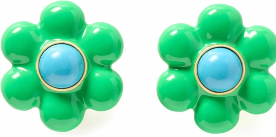 Kate Spade New York Floral Stud Earrings - Petal Puff Design for Women