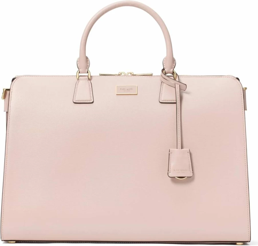 Kate Spade New York Serena Leather Laptop Bag - Stylish Saffiano Tote for Women, Work & Travel