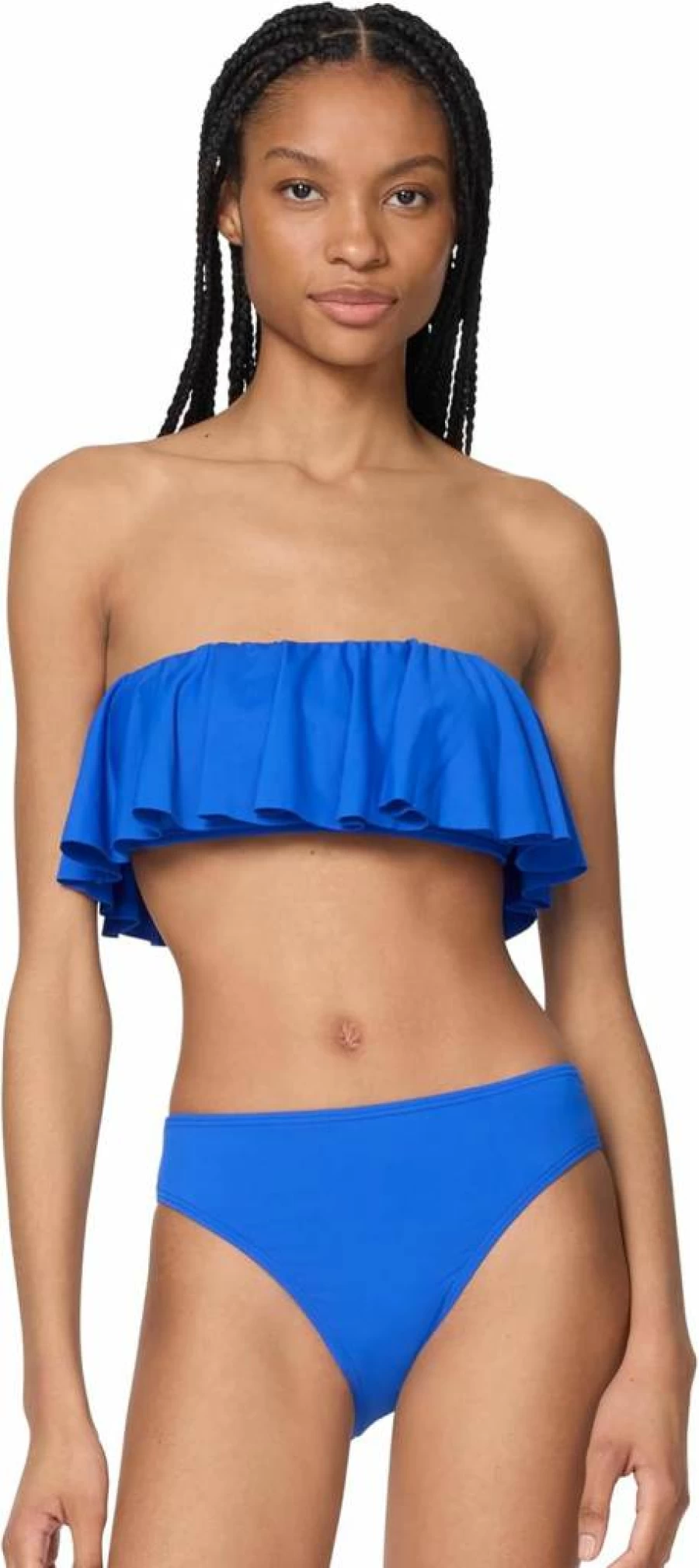 Kate Spade New York Women's Ruffle Trim Solid Bra Top - Comfortable & Stylish Lingerie