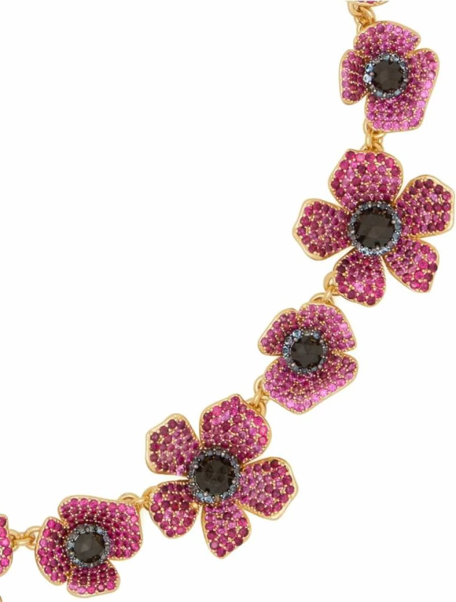 Kate Spade New York Poppy Floral Statement Necklace in Pink & Multi-Color for Women