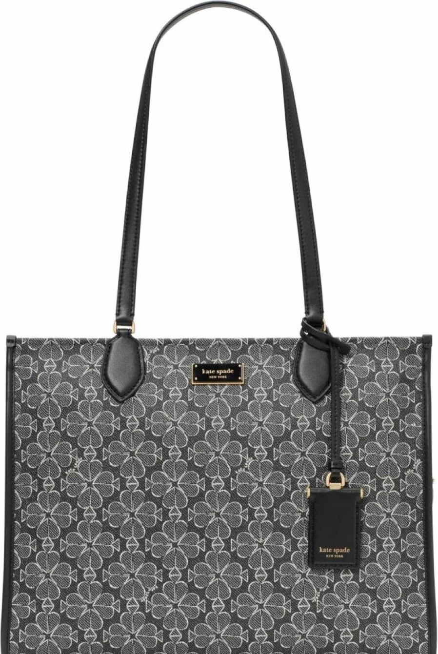 Kate Spade New York Large Market Tote Bag - Spade Flower Coated Canvas Handbag for Women