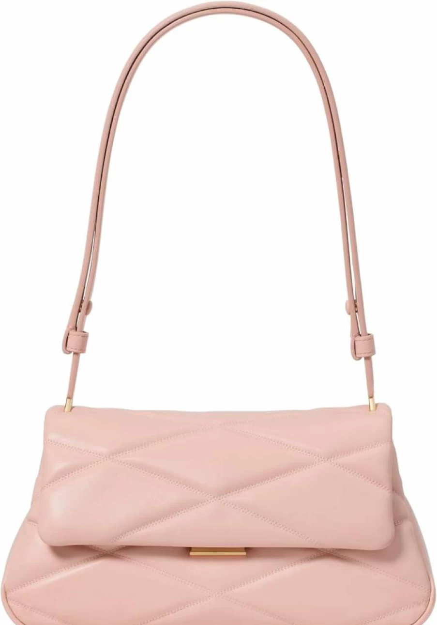 Kate Spade New York Grace Quilted Leather Crossbody Bag for Women, Stylish Shoulder Purse with Adjustable Strap, Fashion Handbag