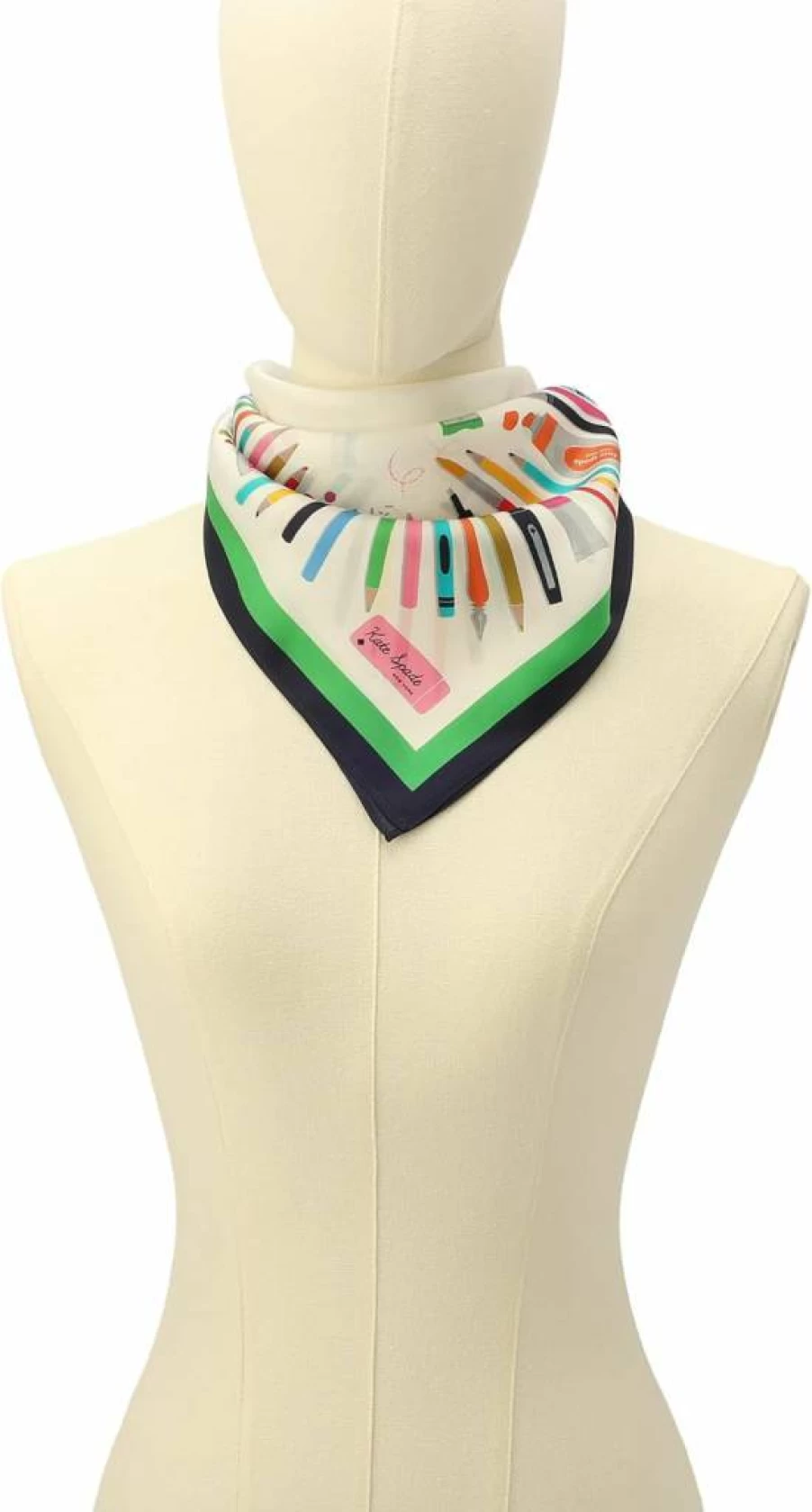 Kate Spade New York Women's Stylish Lightweight Silk Bandana Scarf Fashion Accessory