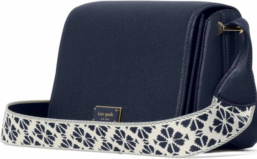 Kate Spade New York Small Flap Crossbody Bag with Spade Flower Coated Canvas Design