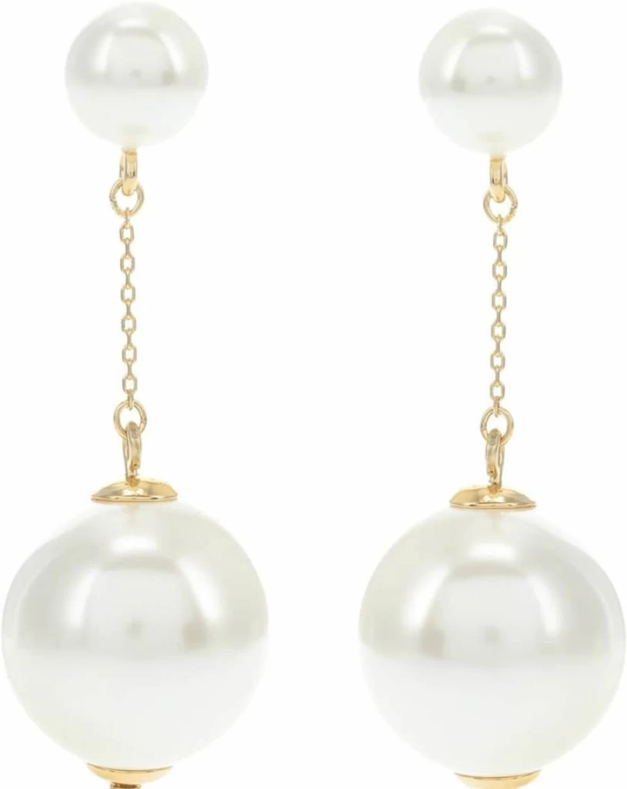 Kate Spade New York Have A Ball Linear Drop Earrings – Stylish Gold-Tone Fashion Jewelry