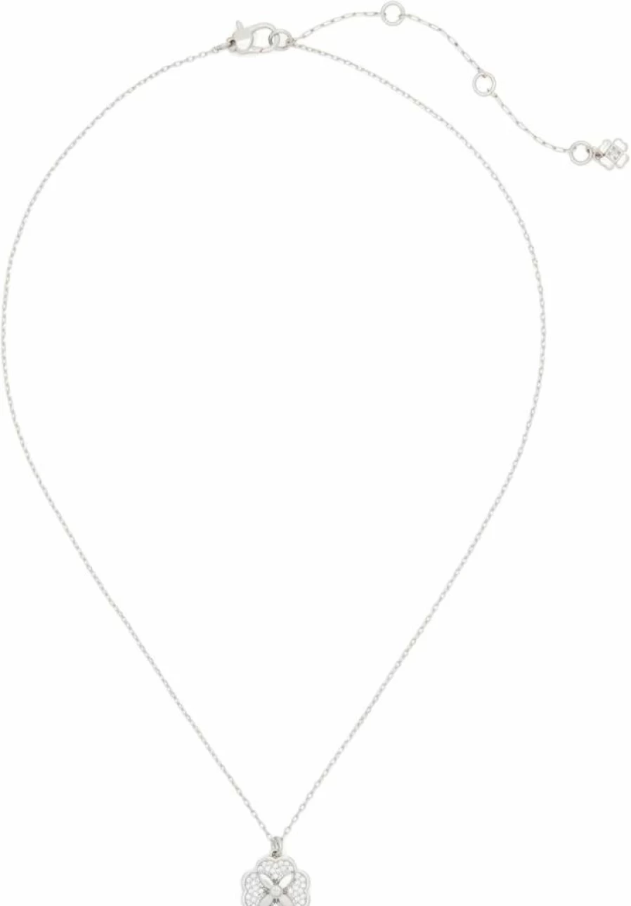 Kate Spade New York Heritage Bloom Gold Pendant Necklace - Floral Charm Jewelry for Women