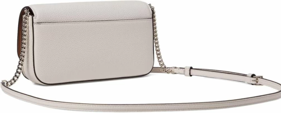 Kate Spade New York Ava Women's Pebbled Leather Crossbody Chain Wallet with Flap