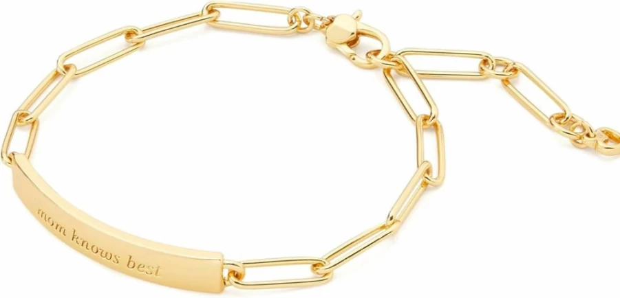 Kate Spade New York "Mom Knows Best" Charm Bracelet - Sterling Silver Gift for Women