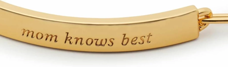 Kate Spade New York "Mom Knows Best" Charm Bracelet - Sterling Silver Gift for Women