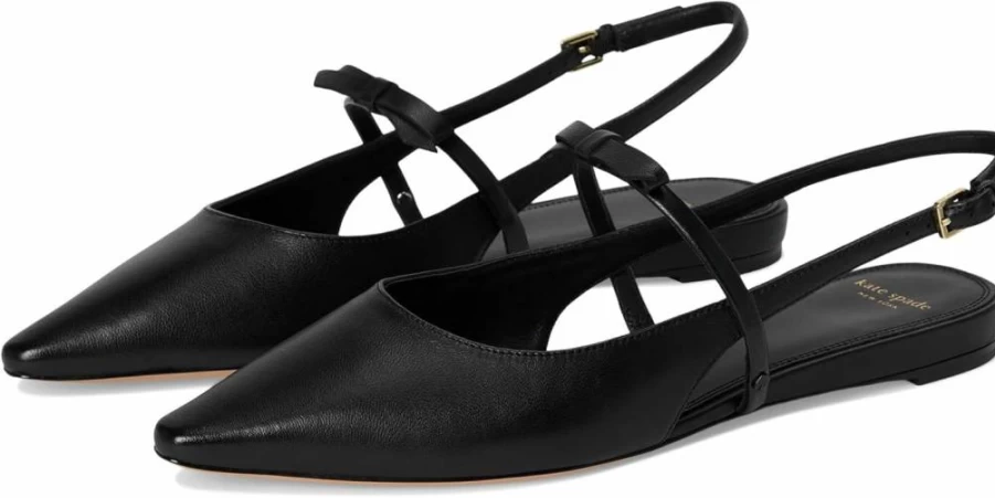 Kate Spade New York Women's Carolina Slingback Flat Shoes - Comfortable & Stylish Casual Loafers