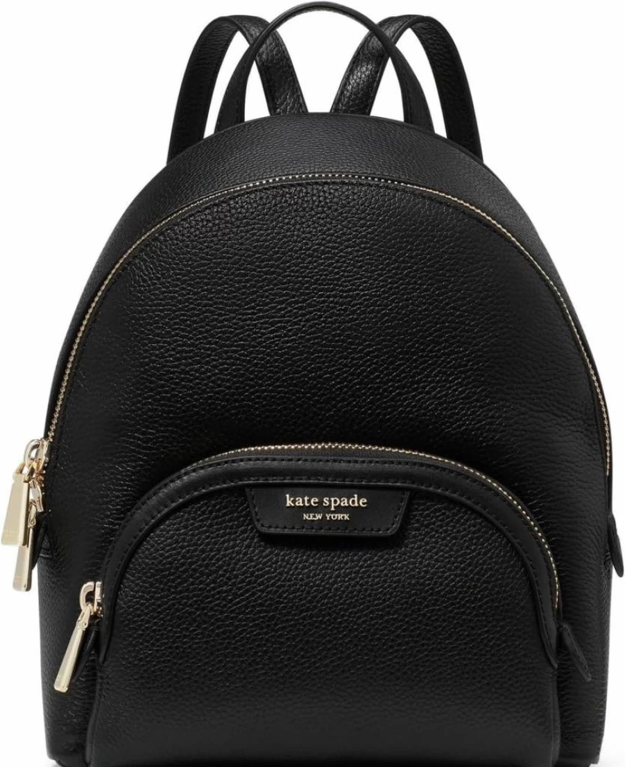 Kate Spade New York Hudson Small Leather Backpack – Pebbled Grain, Stylish Women's Daypack