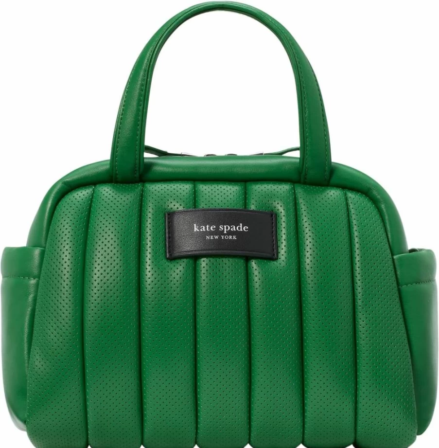 Kate Spade New York Watercress Puffed Leather Satchel with Perforated Detail