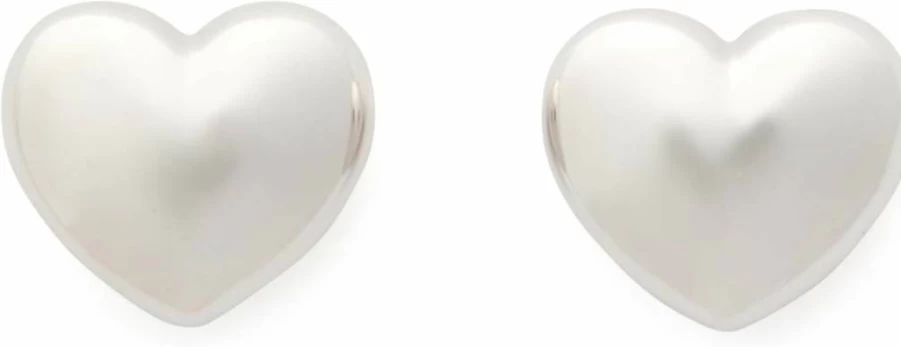 Kate Spade New York Heart You Mini Stud Earrings - Sterling Silver Rose Gold Plated Love Charm Dangle Earrings for Women