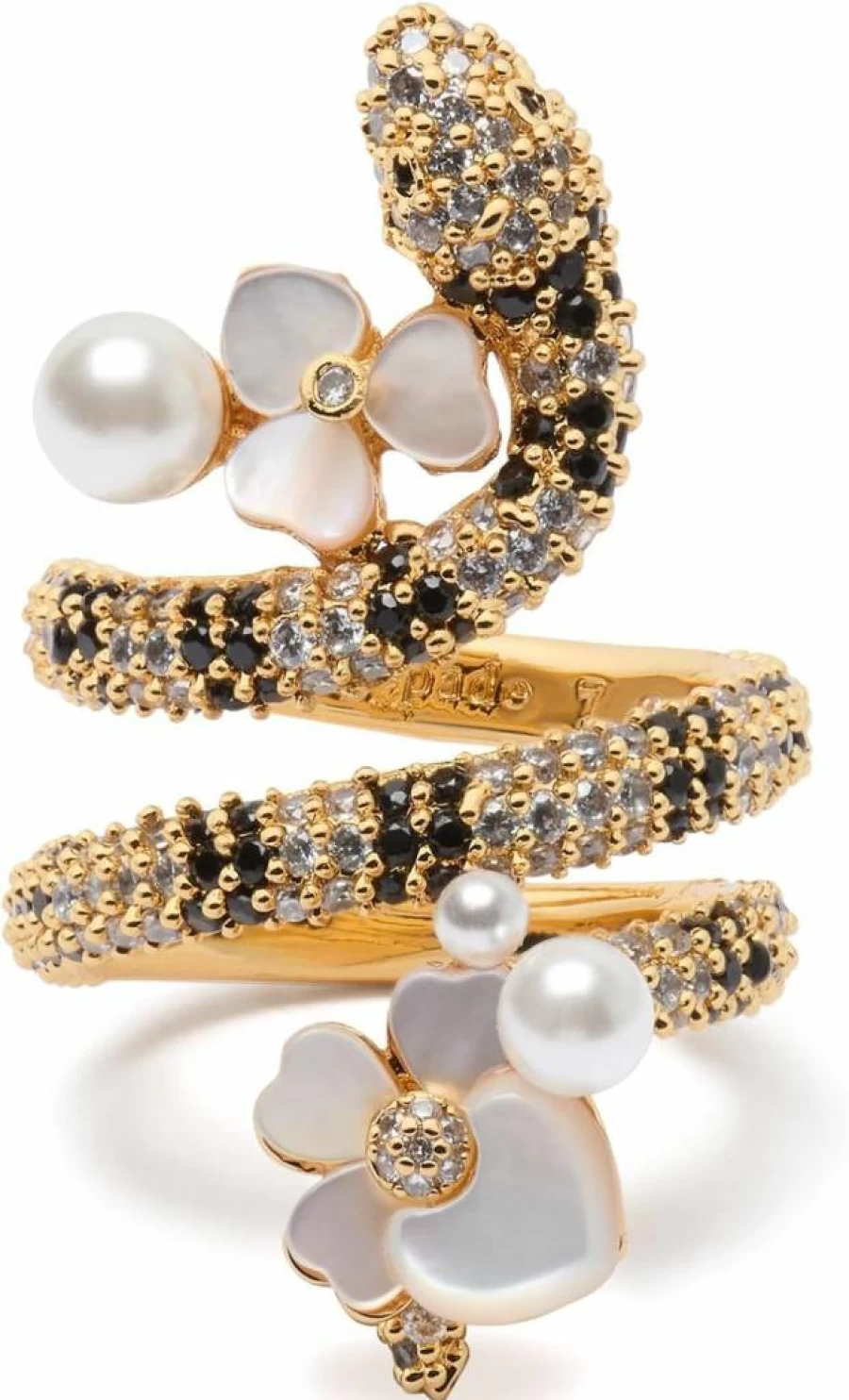 Kate Spade New York Signature Wrap Ring - Elegant Gold-Tone Statement Ring for Women