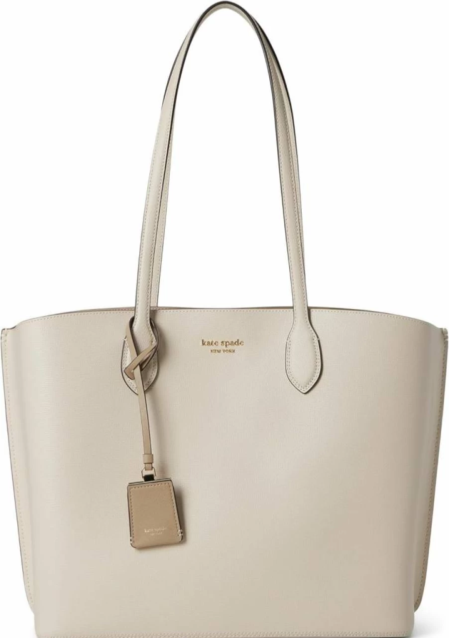 Kate Spade New York Large Leather Work Tote Bag - Stylish Crossgrain Suite Designer Handbag for Women