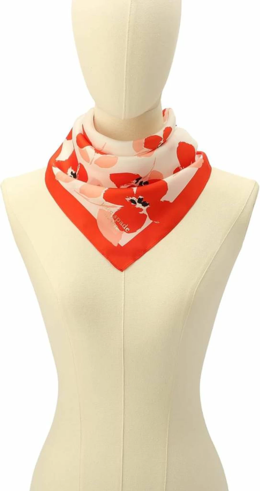Kate Spade New York Women's Floral Silk Bandana Scarf – Stylish Lightweight Fashion Accessory for Women