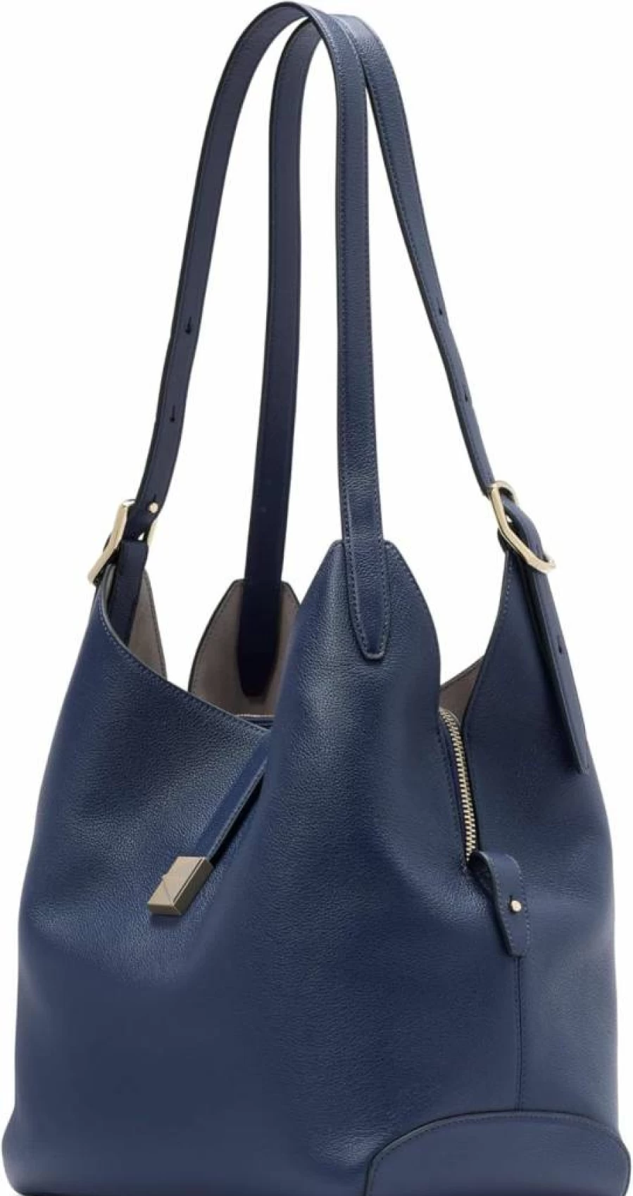 Kate Spade New York Large Deco Pebbled Leather Shoulder Bag for Women