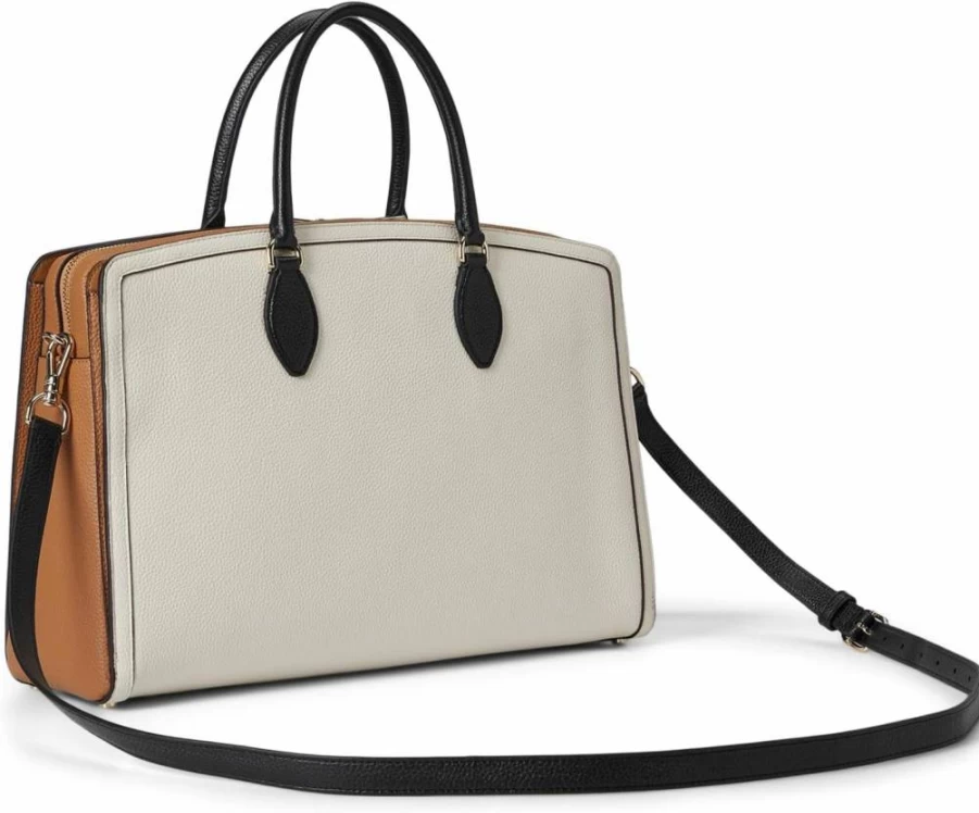 Kate Spade New York Hudson Leather Laptop Bag for Commuters - Stylish & Durable Pebbled Work Tote