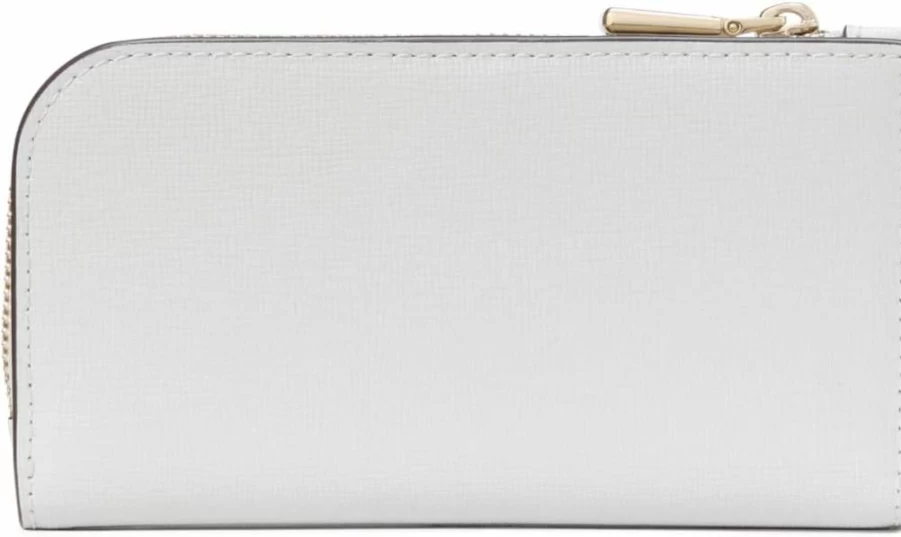 Kate Spade New York Devin Saffiano Leather Wallet for Women | Slim Bifold Card Holder | RFID Protection | Luxury Designer Wristlet