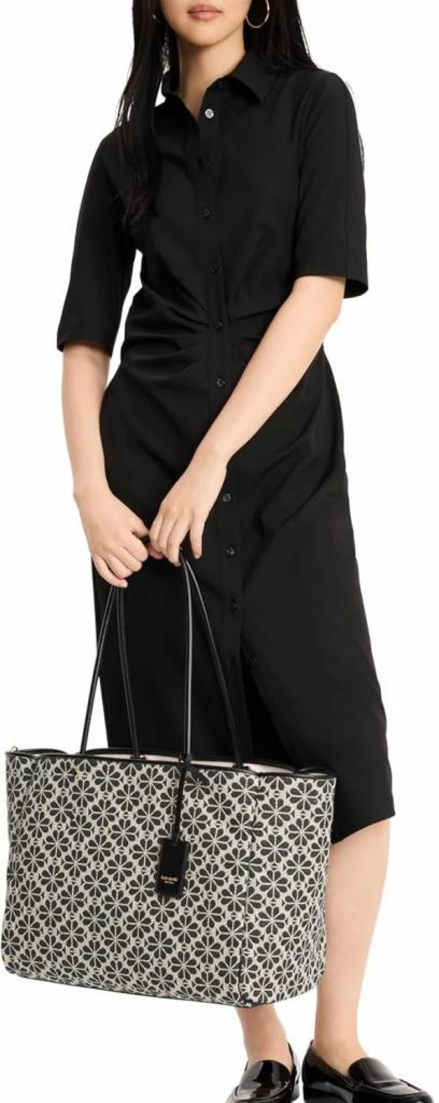 Kate Spade New York Large Floral Jacquard Tote Bag - Spade Flower Everything Tote for Women