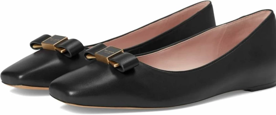 Kate Spade New York Women's Bowdie Sandal - Stylish Bow Detail Comfortable Summer Flat Sandals for Women