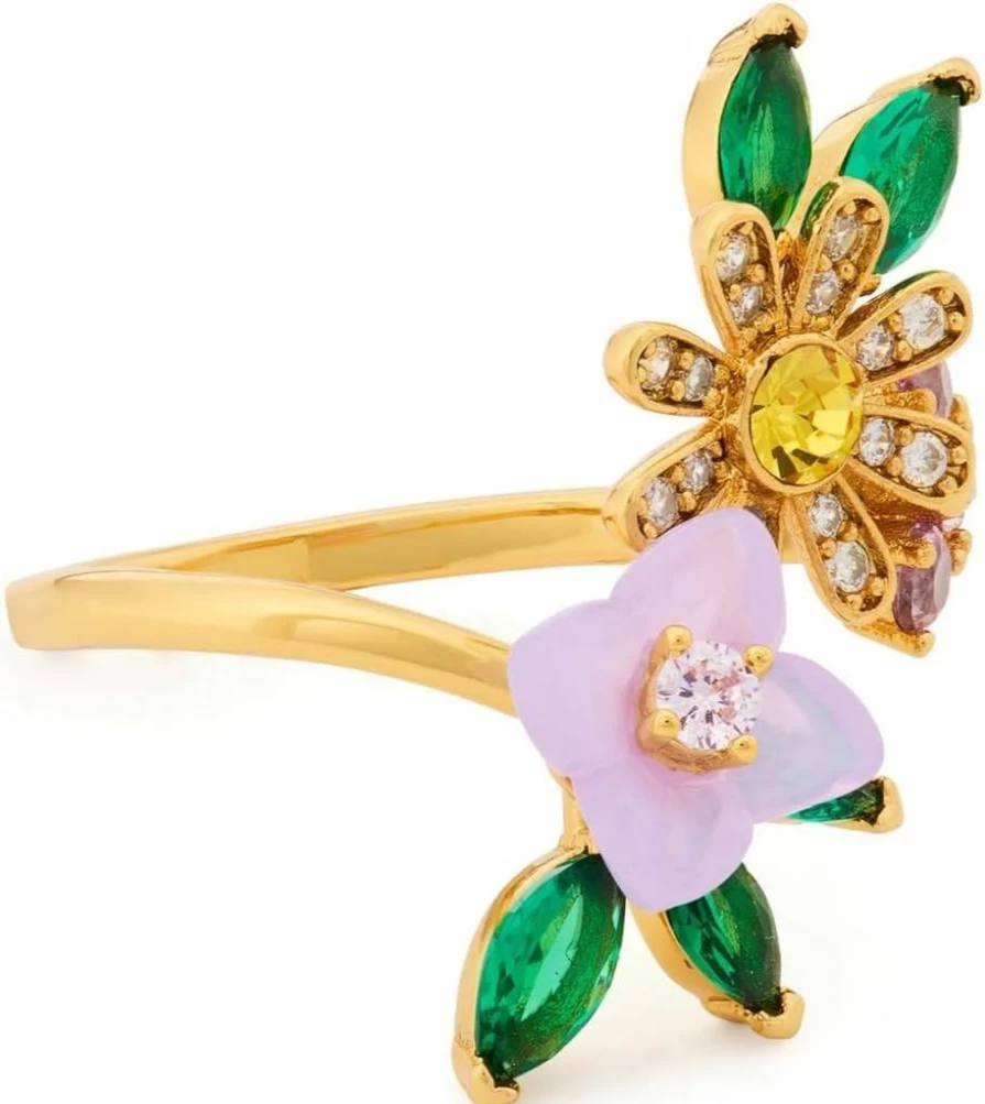 Kate Spade New York Floral Burst Wrap Ring - Elegant Bloom Design for Women