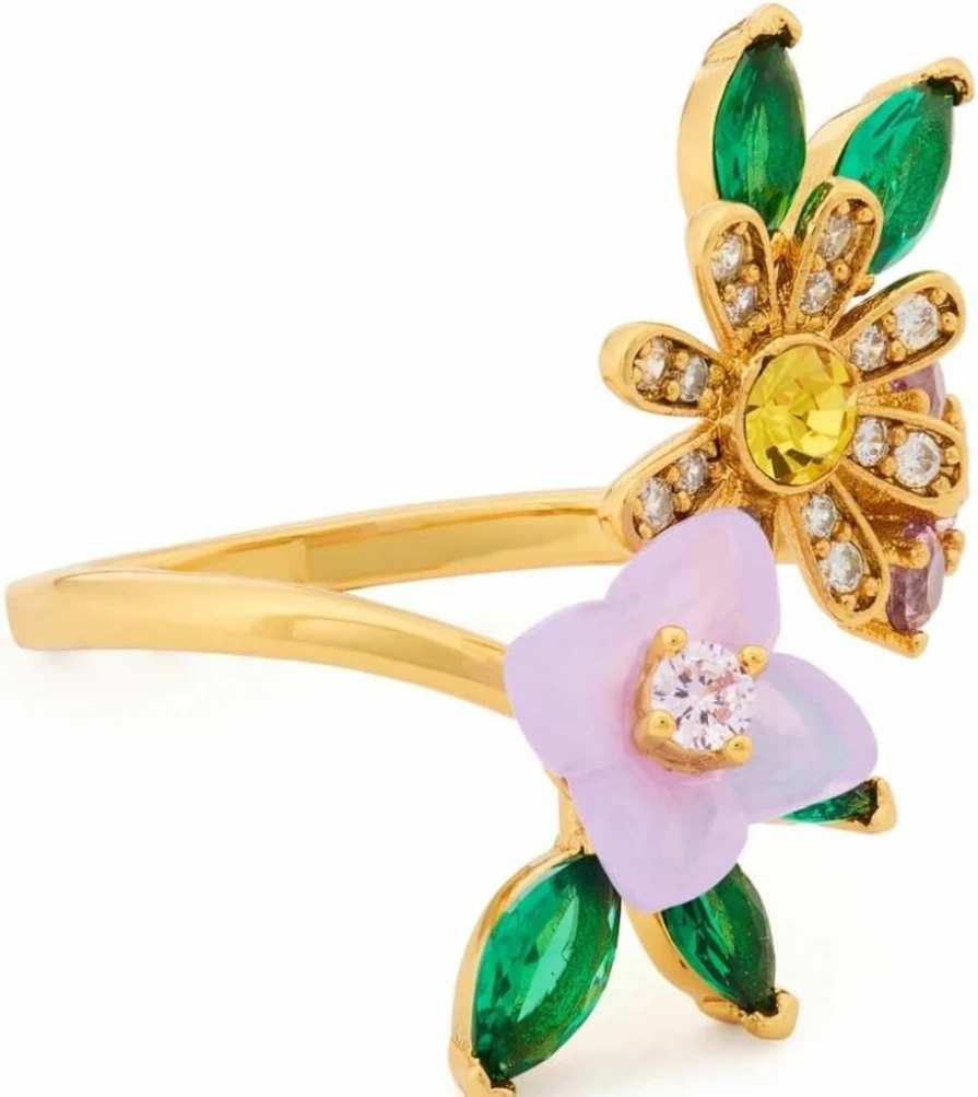 Kate Spade New York Floral Burst Wrap Ring - Elegant Bloom Design for Women
