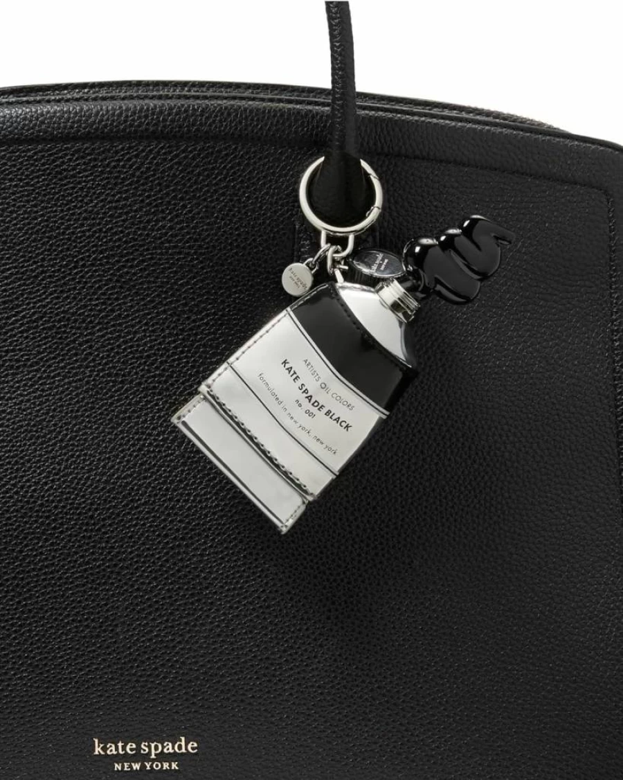 Kate Spade New York Metallic Paint Tube Keychain - Shiny Key Fob for Women