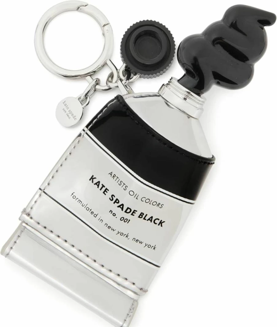 Kate Spade New York Metallic Paint Tube Keychain - Squeeze Shiny Key Fob Accessory