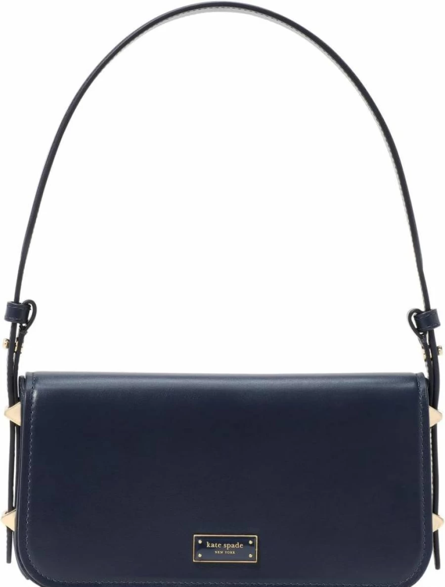 Kate Spade New York Liv Smooth Leather Small Crossbody Bag - East-West Shoulder Purse for Women