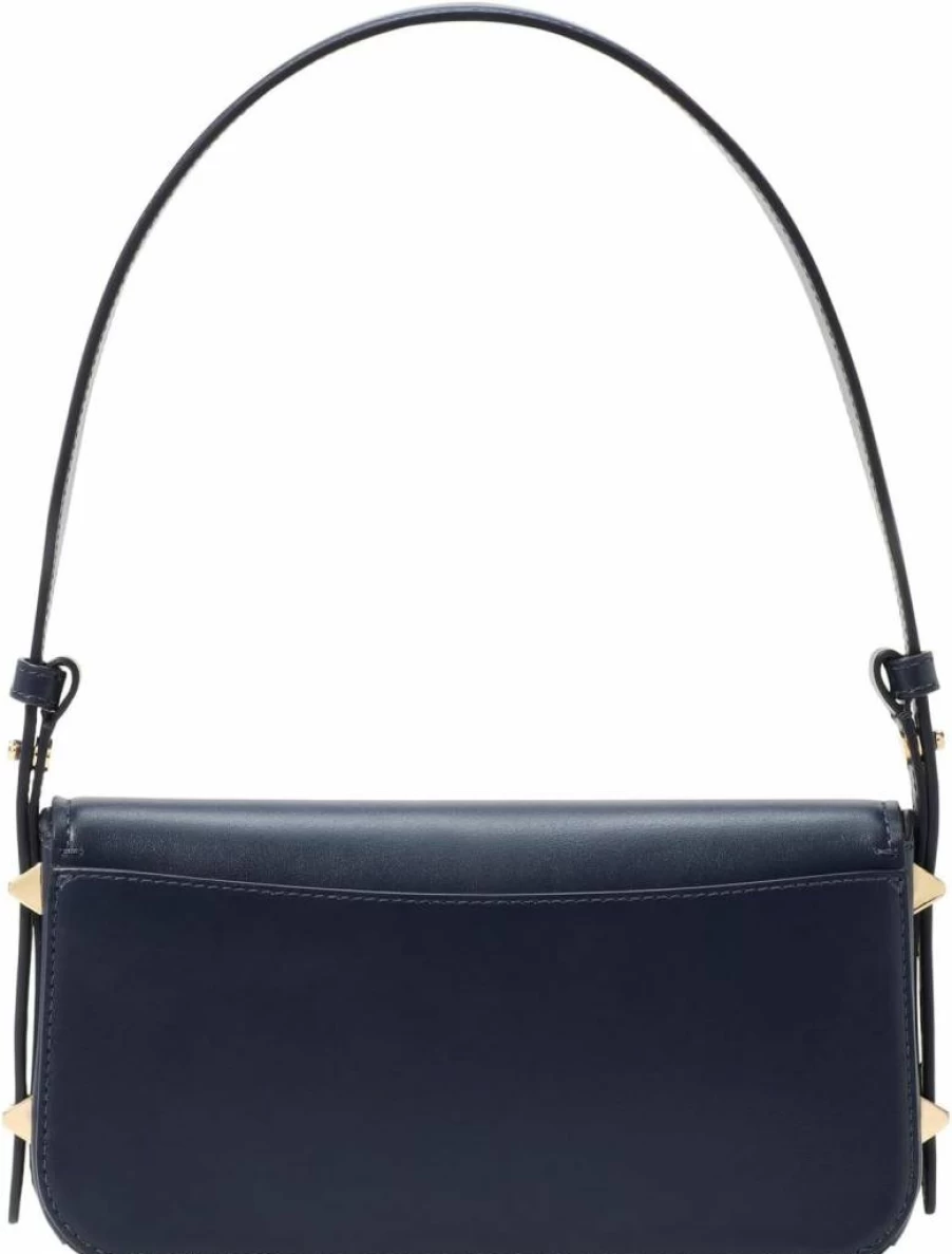 Kate Spade New York Liv Smooth Leather Small Crossbody Bag - East-West Shoulder Purse for Women