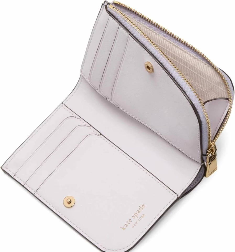 Kate Spade New York Devin Small Saffiano Leather Wallet for Women | Compact & Stylish