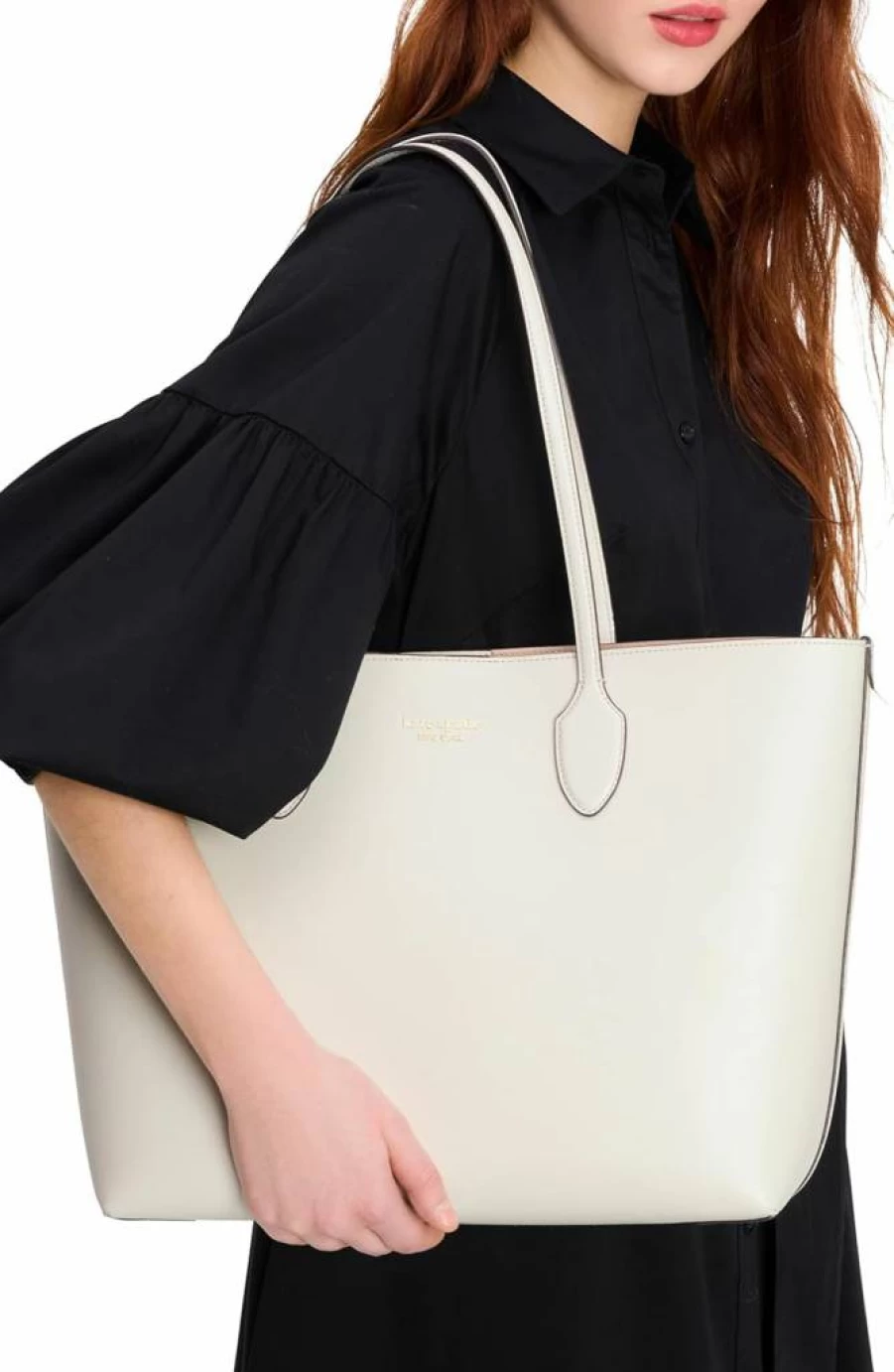 Kate Spade New York Bleecker Large Saffiano Leather Tote Bag for Women, Stylish Designer Handbag