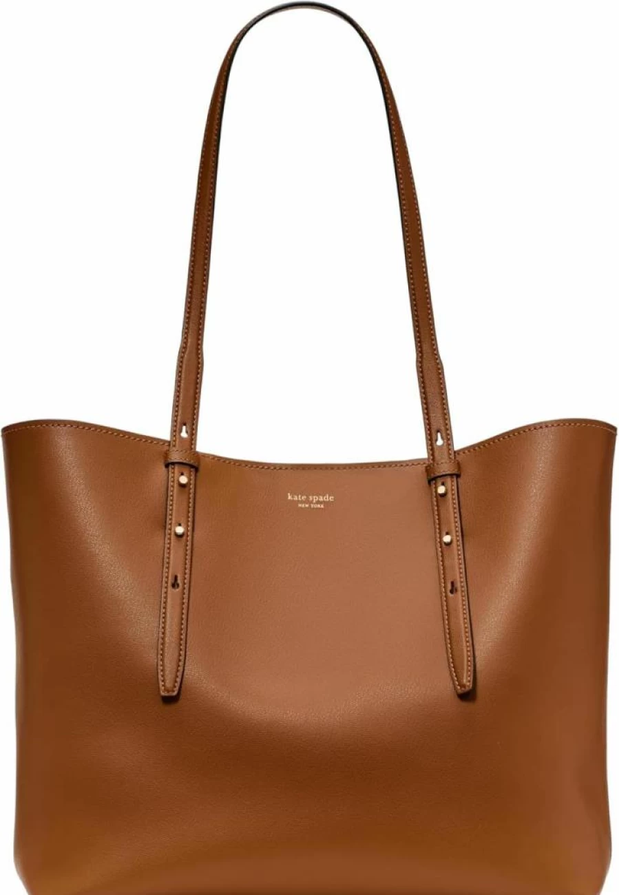 Kate Spade New York Large Leather Tote Bag – Stylish & Spacious Fine Grain Do It All Handbag for Women