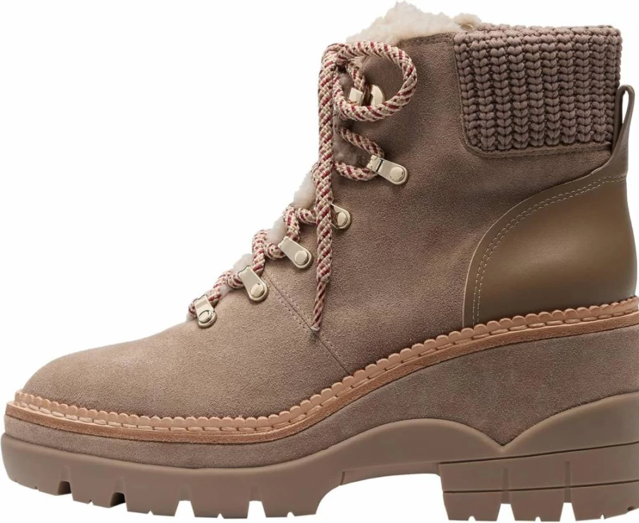 Kate Spade New York Women's Willow Leather Ankle Boots - Fashion Lace-Up Bootie for Women