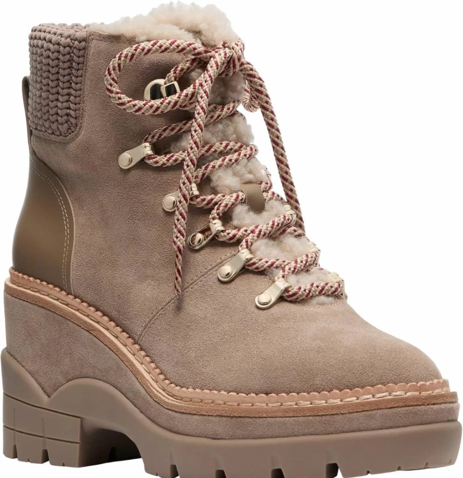 Kate Spade New York Women's Willow Leather Ankle Boots - Fashion Lace-Up Bootie for Women