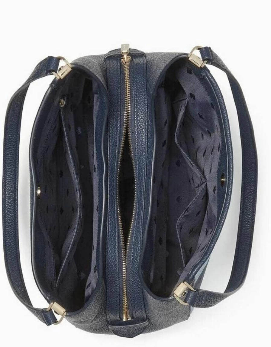 Kate Spade New York Leila Medium Shoulder Bag in Patchwork Suede with Triple Compartment