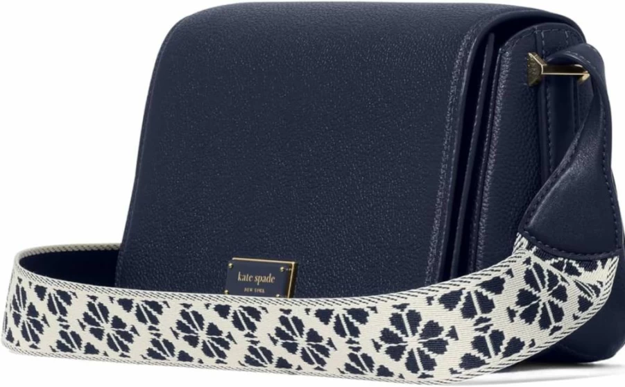 Kate Spade New York Small Flap Crossbody Bag with Floral Coated Canvas Design