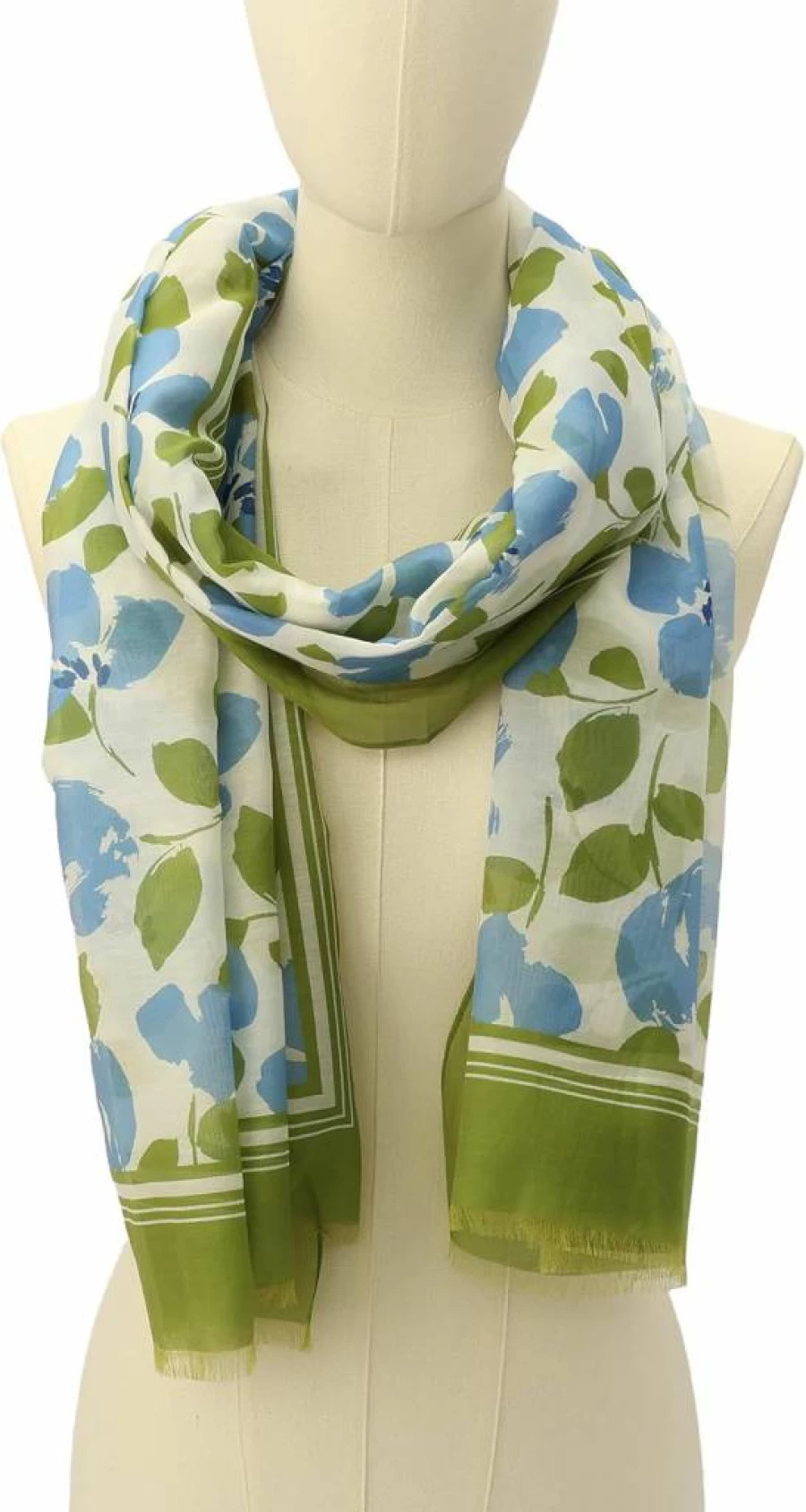 Kate Spade New York Women's Lightweight Oblong Scarf - Stylish Painterly Bouquet Print Fashion Accessory
