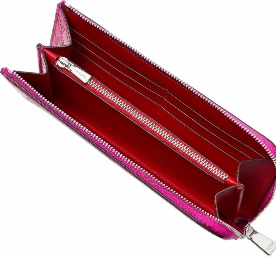 Kate Spade New York Women's Zip-Around Continental Wallet - Stylish & Functional Leather Card Holder for Everyday Use