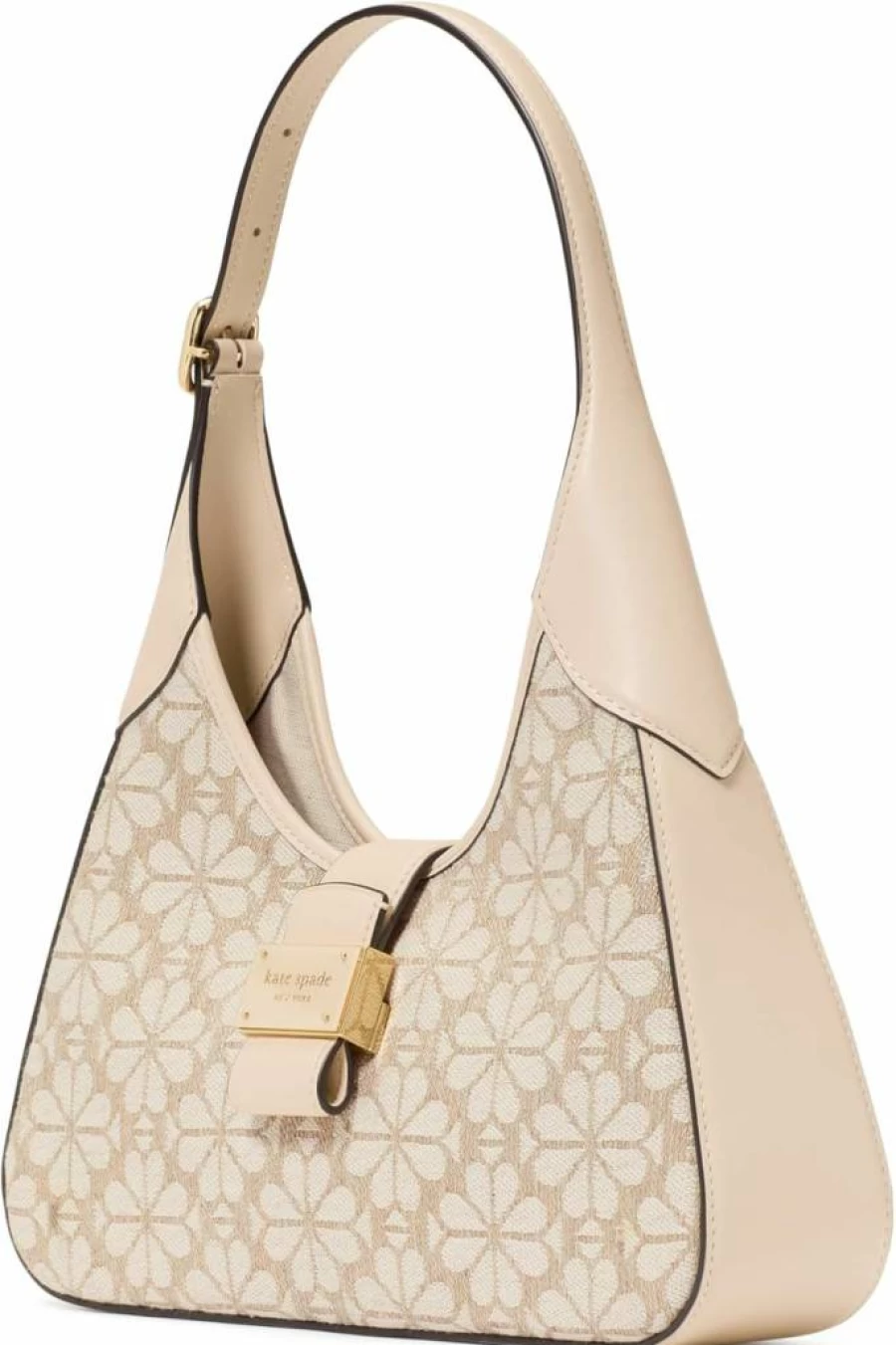 Kate Spade New York Nouveau Small Shoulder Bag - Floral Jacquard Design, Natural Multi Color, Women's Crossbody Purse