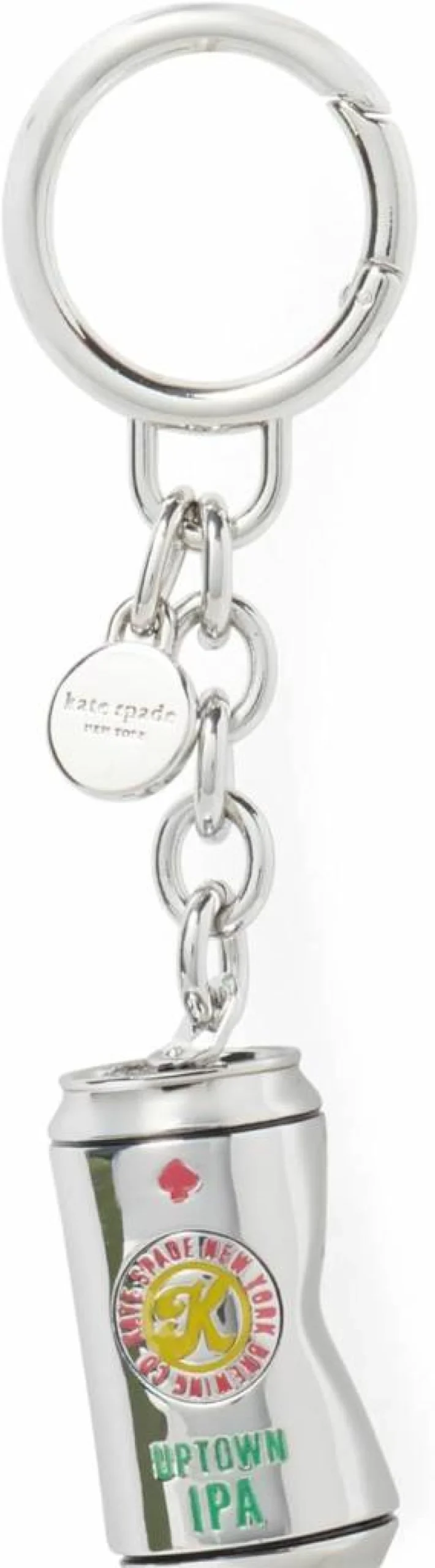 Kate Spade New York Metallic Multi Snack Time Keychain - Shiny Key Fob for Women