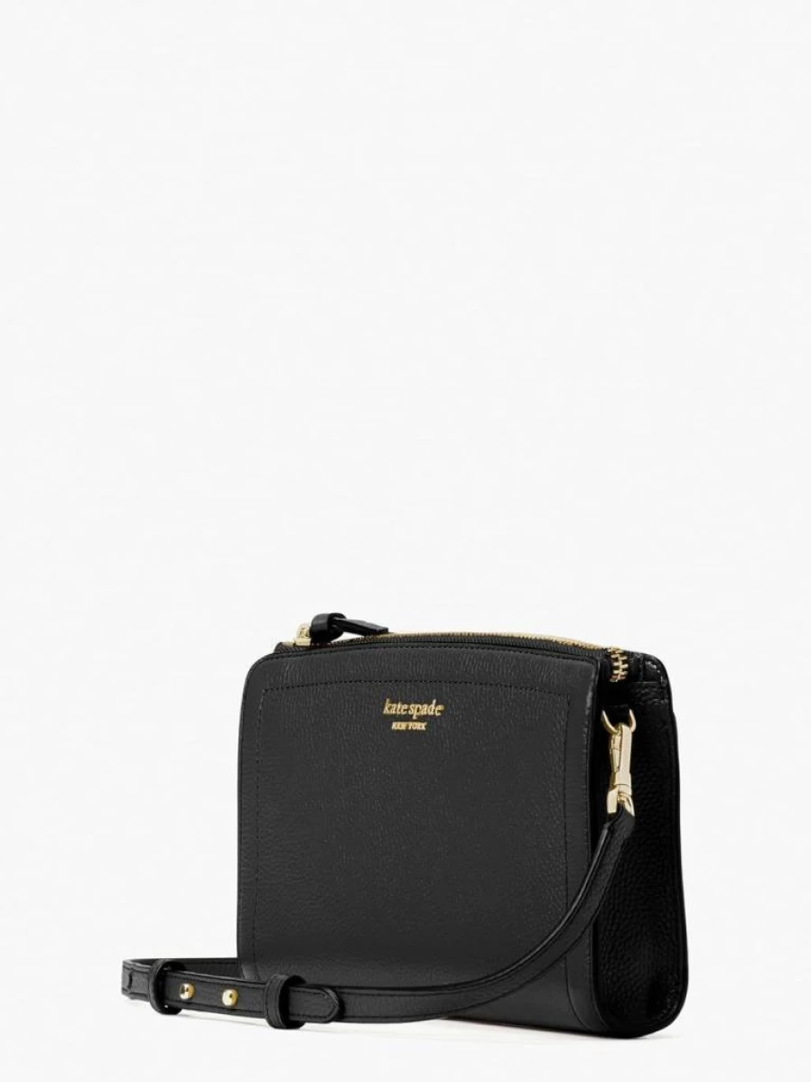Kate Spade New York Knott Small Crossbody Bag in Pebbled Leather, Stylish and Compact Handbag for Women