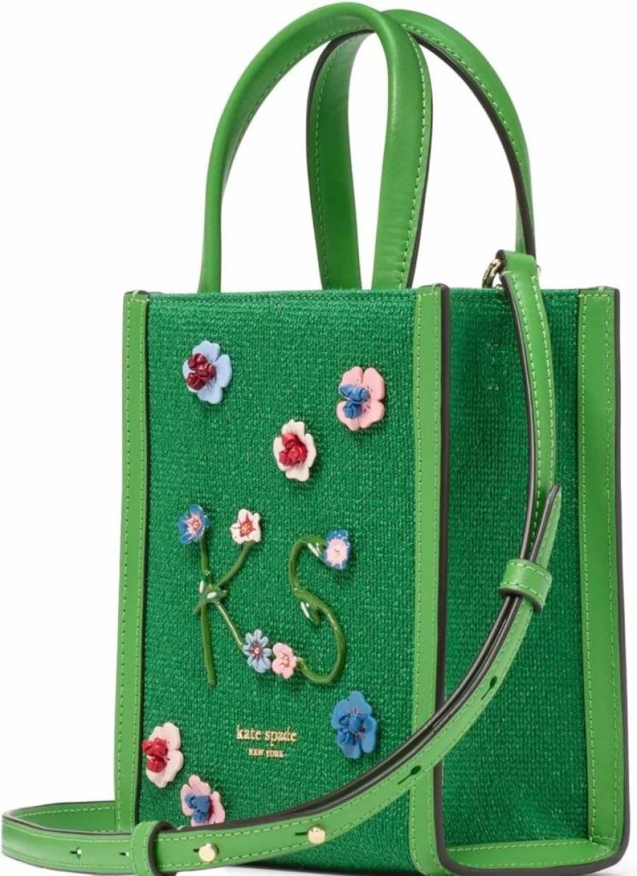 Kate Spade New York Small Houndstooth Chenille Tote Bag - Manhattan Style Crossbody Handbag for Women