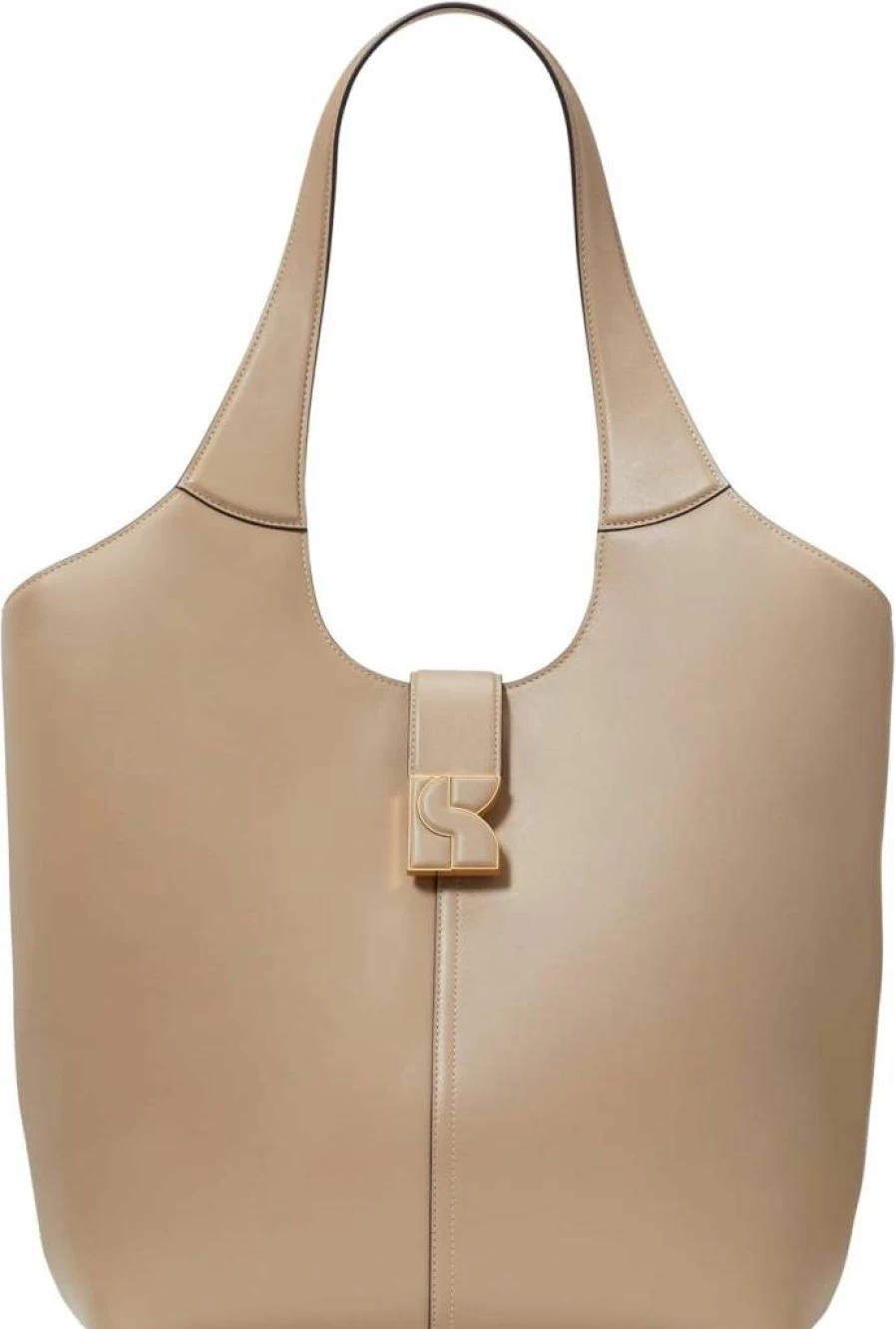 Kate Spade New York Dakota Leather Tote Bag for Women, Timeless Taupe, Smooth Leather, Stylish & Spacious Handbag
