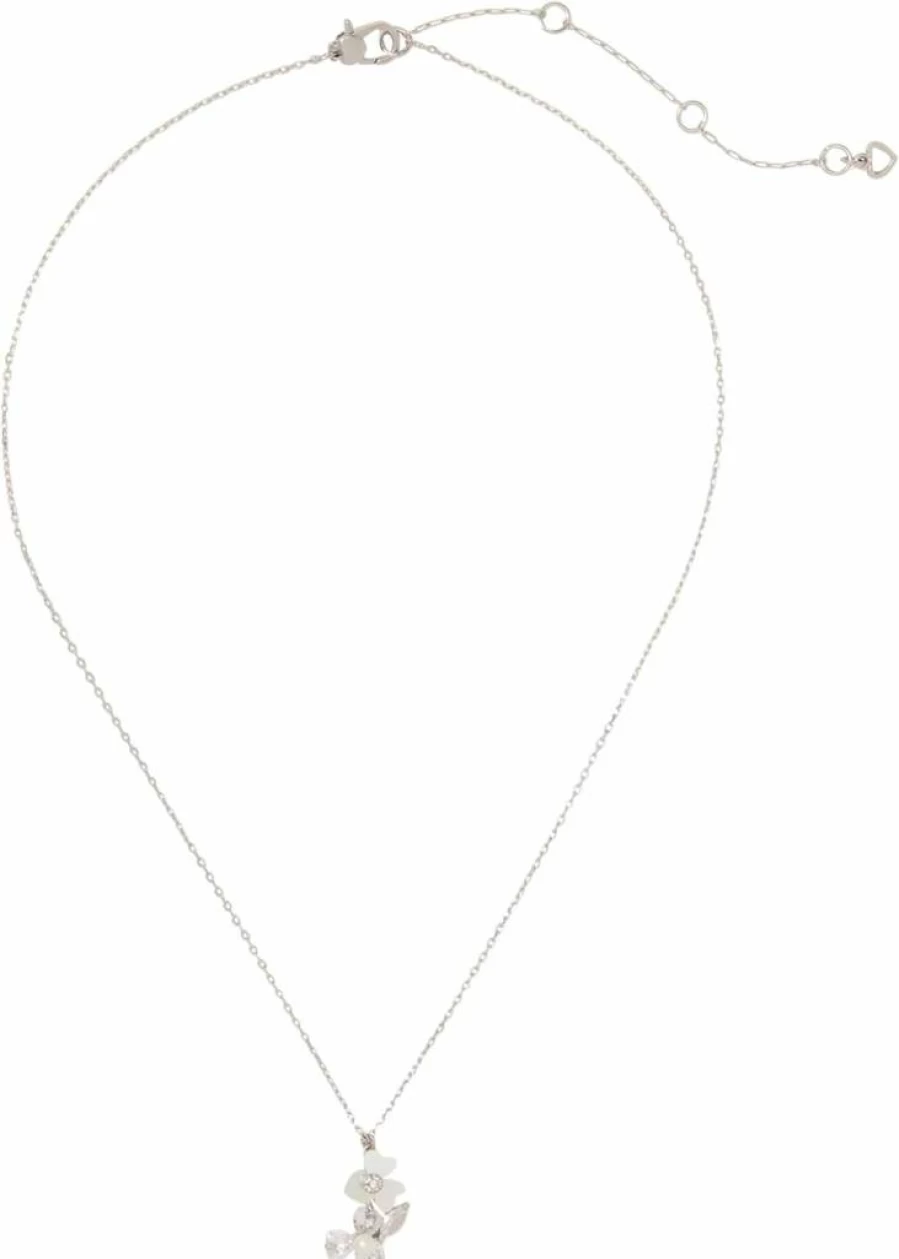 Kate Spade New York Precious Pansy Flower Pendant Necklace - Elegant Floral Jewelry