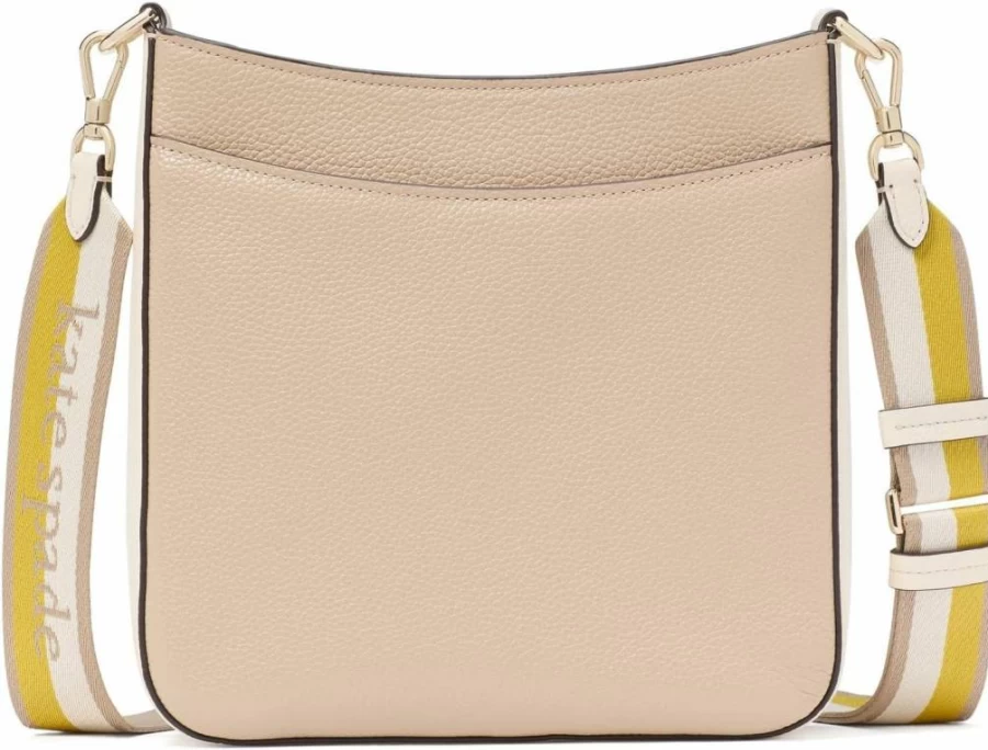 Kate Spade New York Hudson Large Leather Crossbody Bag in Colorblock Pebbled Design
