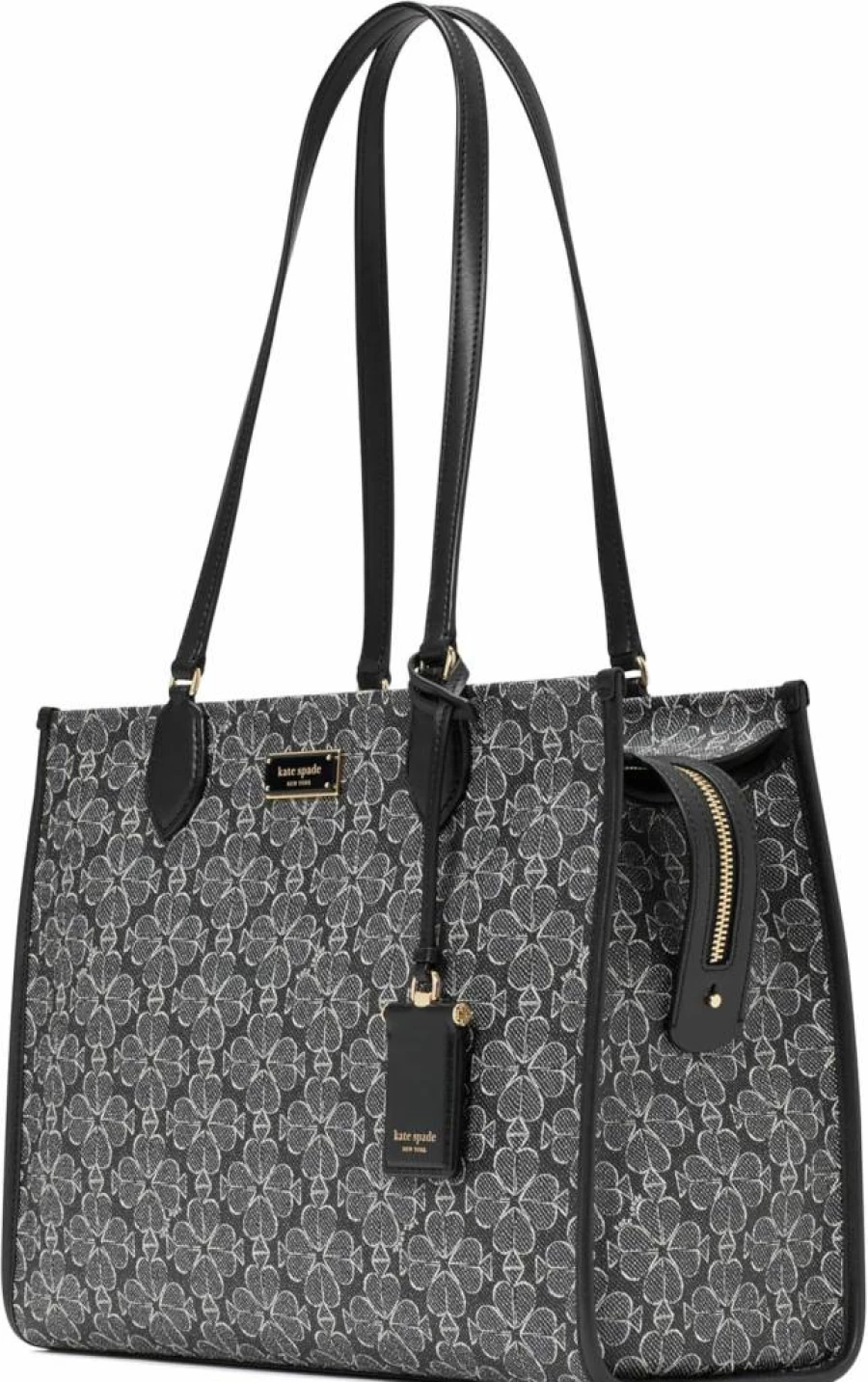 Kate Spade New York Large Market Tote Bag - Spade Flower Coated Canvas Handbag for Women