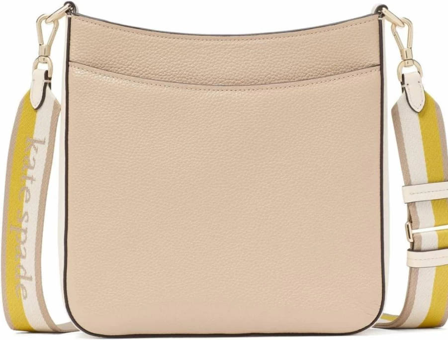 Kate Spade New York Hudson Large Leather Crossbody Bag in Colorblock Pebbled Leather