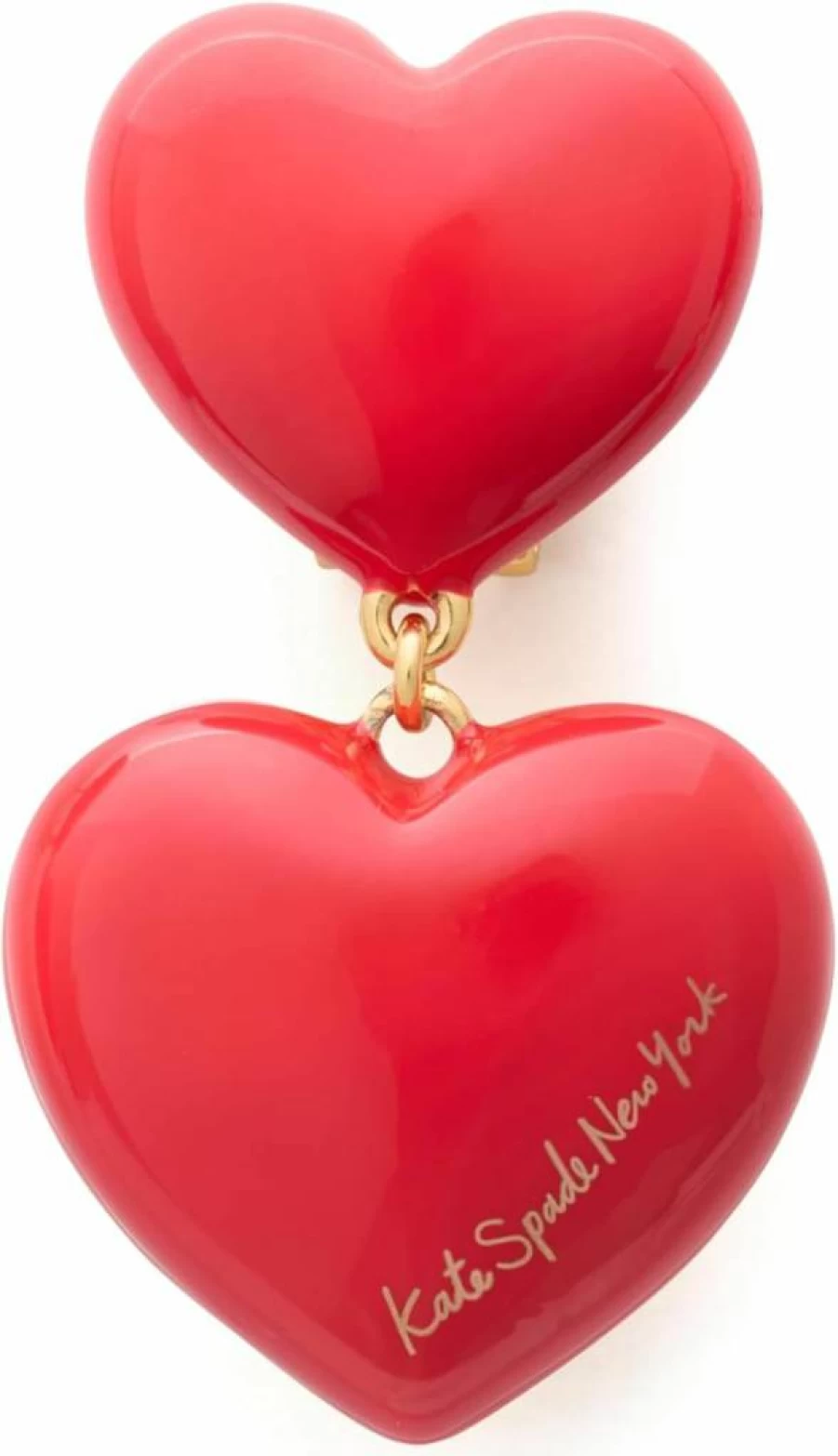 Kate Spade New York Heart Drop Earrings - Sterling Silver Dangle Earrings for Women